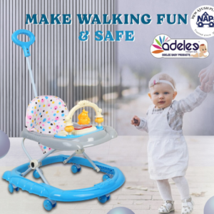 Musical & Height Adjustable Baby Walker